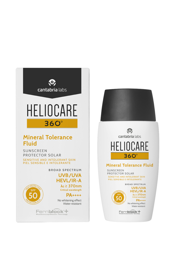 Heliocare 360 Mineral Tol Fluid Bottle&Box PNG